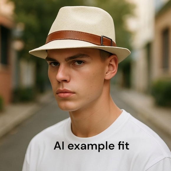 🍄Classic Unisex Trilby Straw Fedora Hat - Picture 10 of 10